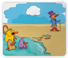 Funny Fish out of Water Mouse Pad