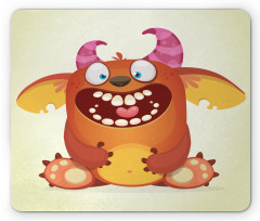 Fluffy Cheerful Character Mouse Pad