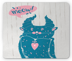 Meow Cat Speech Bubble Mouse Pad