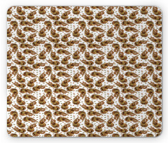 Almond Like Motifs Mouse Pad