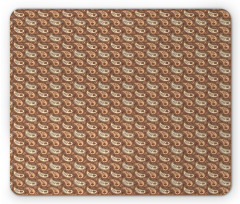 Oriental Flower Art Mouse Pad