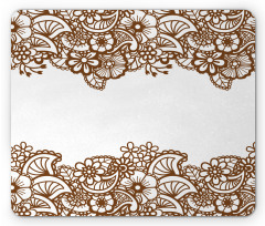 Horizontal Flowers Mouse Pad