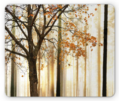 Tree in Abstract Woods Mouse Pad