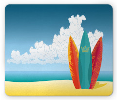 Surfboards on Coast Mouse Pad