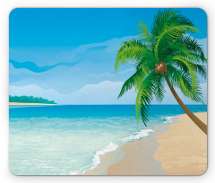 Palm Tree Calm Ocean Mouse Pad