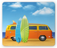 Happy Camper Van Surf Mouse Pad