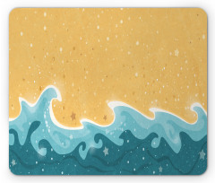 Grange Waves Stars Mouse Pad