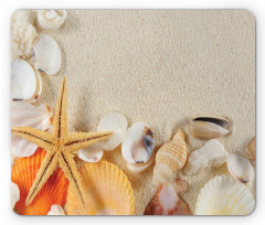 Seashells Starfish Mouse Pad