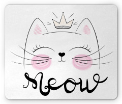 Charming Meow Princess Mouse Pad