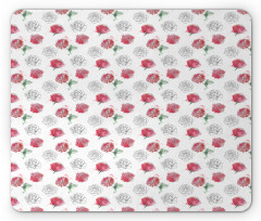 Flowers Sketch Art Mouse Pad