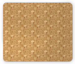 Skulls Flowers Birds Mouse Pad