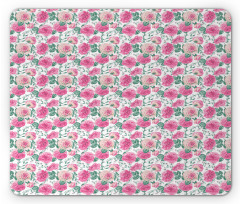 Watercolor Look Flower Mouse Pad