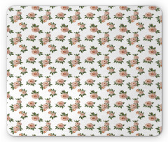 Repetitive Flowers Art Mouse Pad