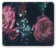 Dreamy Romantic Flower Mouse Pad