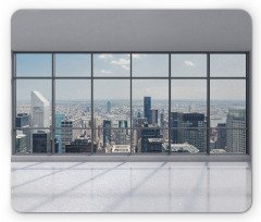 Big Window Downtown View Mouse Pad