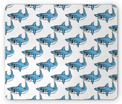 Sea Fierce Wild Shark Mouse Pad