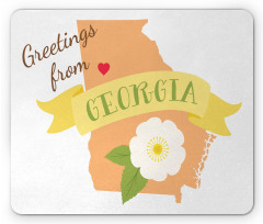 Greetings State Design Mouse Pad