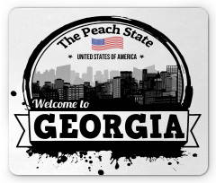 Welcoming Peach State Text Mouse Pad