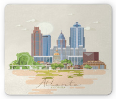 Graphics of City Silhouette Mouse Pad