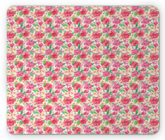 Summer Tropical Flowers Mouse Pad