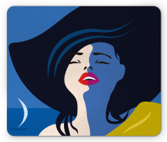 Lady Portrait Mouse Pad