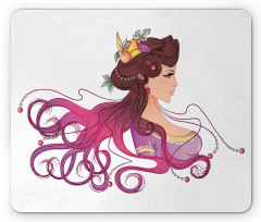 Fruity Hair Style Mouse Pad