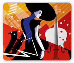 Modern Musical Jazz Mouse Pad