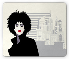 Modern Lady and City Mouse Pad