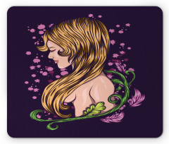 Floral Graphic Style Mouse Pad