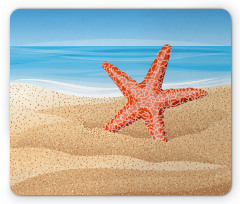 Starfish on the Beach Mouse Pad