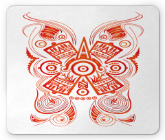 Mayan Aztec Symbolic Pattern Mouse Pad