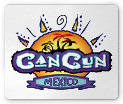 Mexico Calligraphic Design Mouse Pad