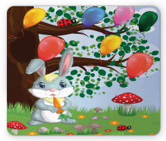 Bunny Balloons Mouse Pad