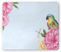 Watercolor Parrots Mouse Pad