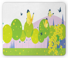 Forest Trees Spring Mouse Pad