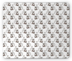 Funny Baby Monkey Cartoon Mouse Pad