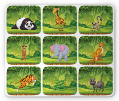 Animals Jungle Fun Mouse Pad