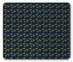 Simple Stars Crescents Mouse Pad