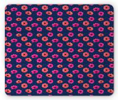 Blooming Polka Dots Mouse Pad