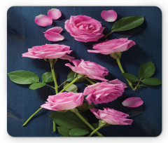 Roses Leaves on Branches Mouse Pad