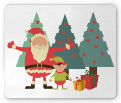 Santa Claus Little Man Presents Mouse Pad