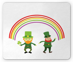 Leprechauns Under a Rainbow Mouse Pad