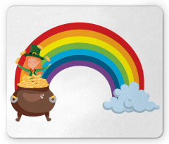 Irish St Patrick's Day Rainbow Mouse Pad