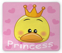 Princess Duck with Tiara Mouse Pad