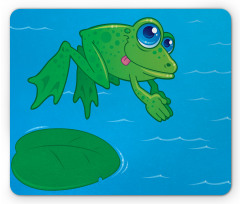 Diving Animal from a Leaf Mouse Pad
