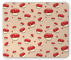 Cartoon Mushrooms Mouse Pad