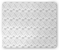 Modern Neutral Triangles Mouse Pad