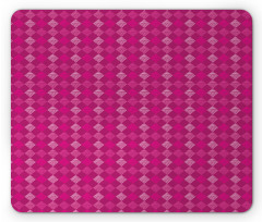 Pinkish Diagonal Squares Mouse Pad