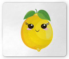 Simplistic Citrus Kawaii Mouse Pad