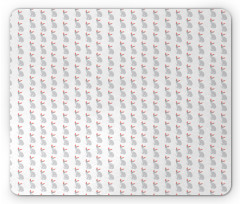 Cartoon Cats Repetition Mouse Pad